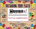 team player award frame (male)
