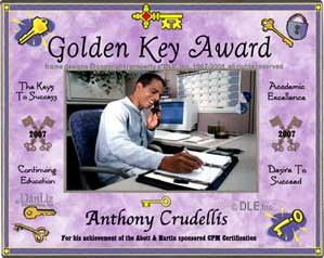 Golden Key Award frame ©DLE, Inc.