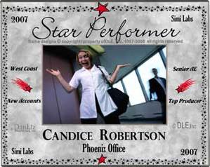 Star Performer Award frame ©DLE, Inc.